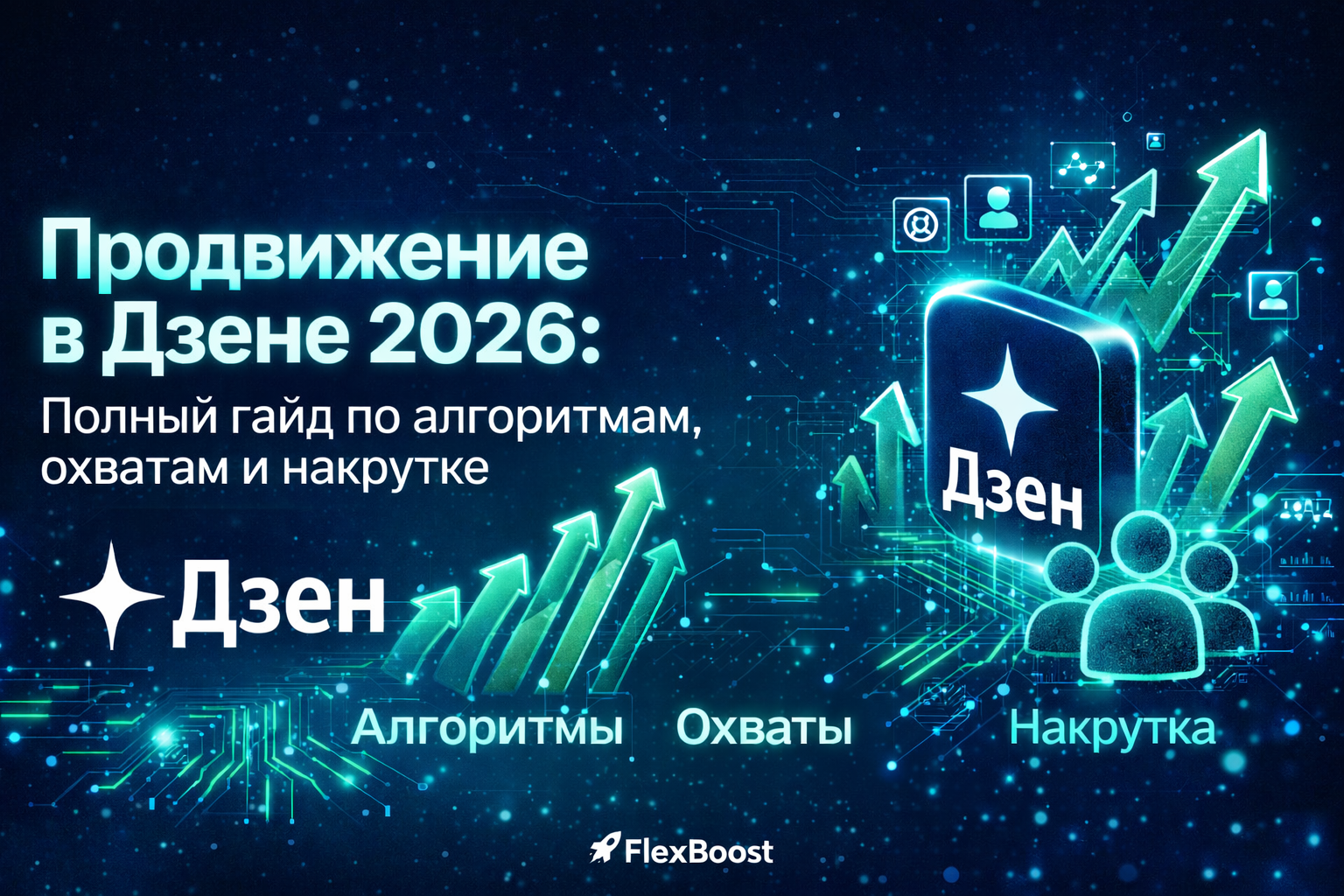 Продвижение в Дзене 2026: Полный гайд по алгоритмам, охватам и накрутке