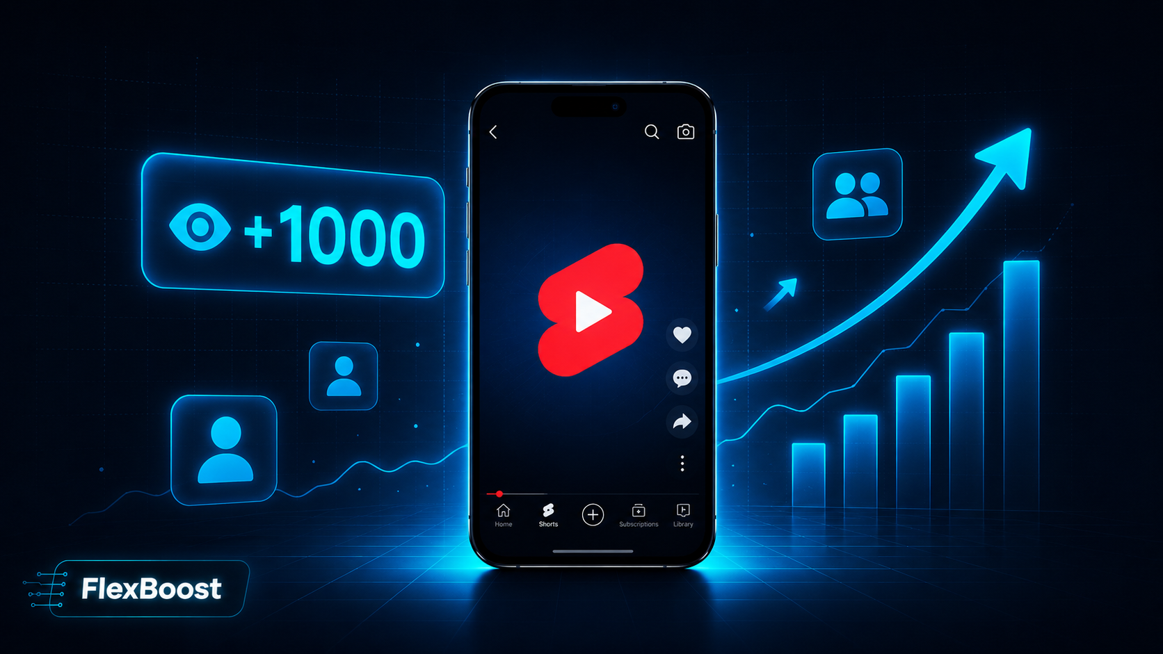 Автопросмотры YouTube Shorts — автонакрутка просмотров от 6₽ | FlexBoost