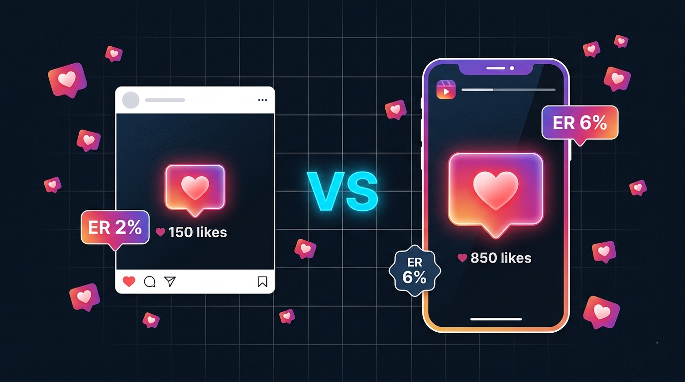Накрутка лайков в Instagram — Reels vs обычные посты, правильные пропорции | FlexBoost