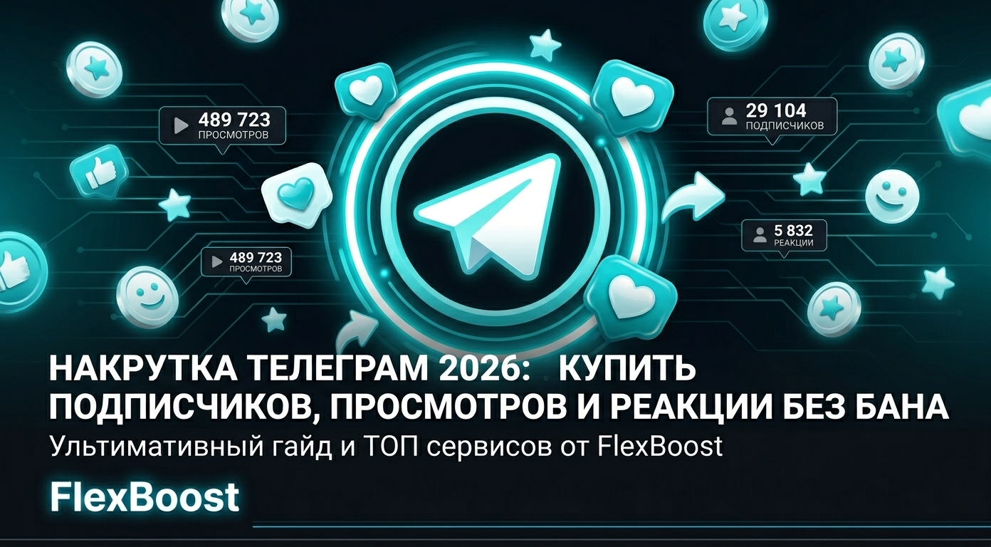 Накрутка Телеграм 2026: Купить подписчиков, просмотры и реакции в ТГ