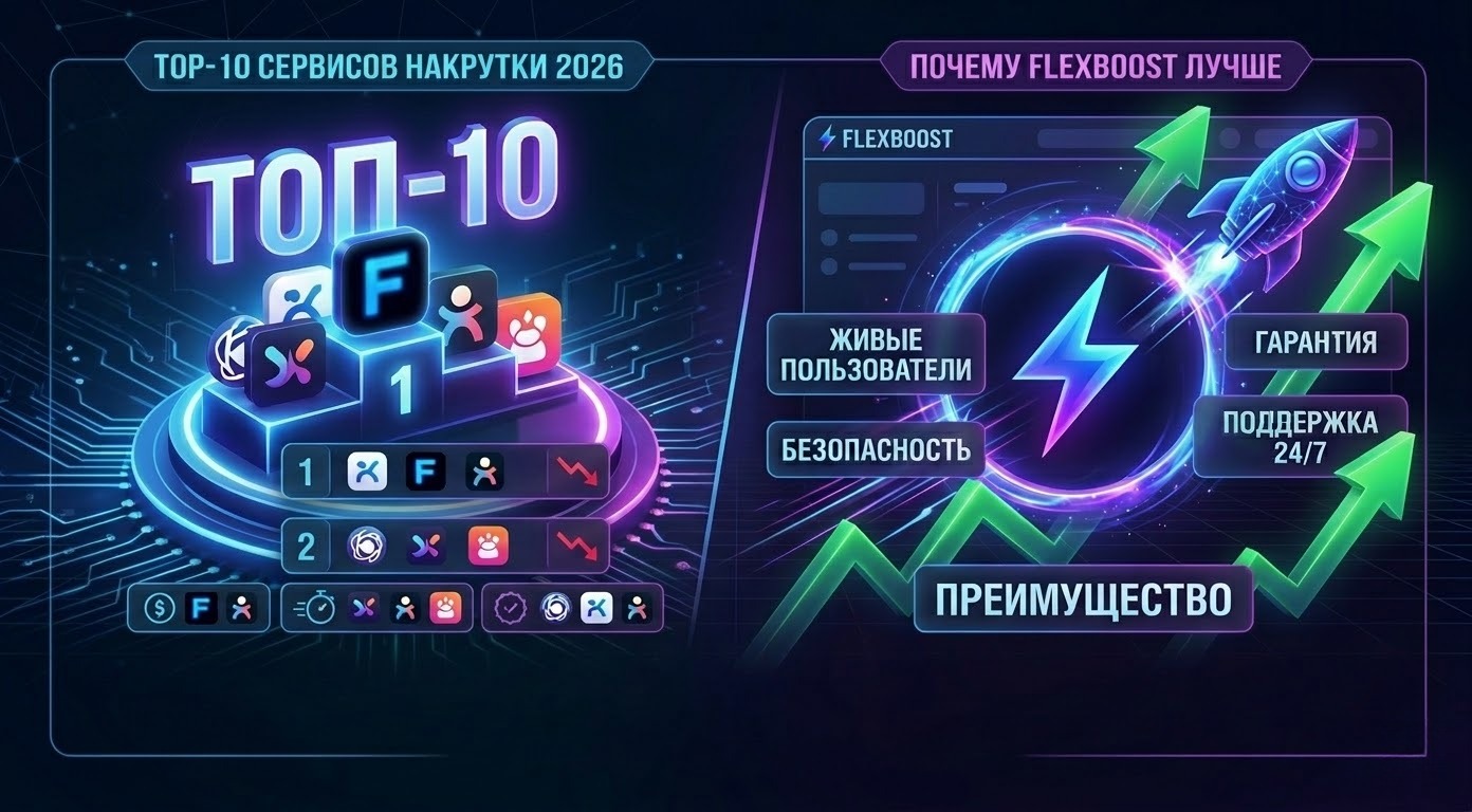 Топ-10 сервисов накрутки 2026: Анализ рынка и почему FlexBoost лучше