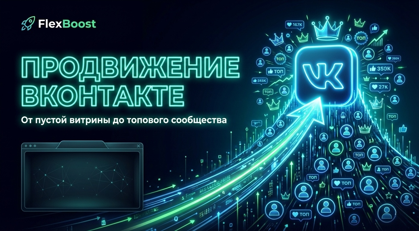 Продвижение ВКонтакте: От пустой витрины до топового сообщества