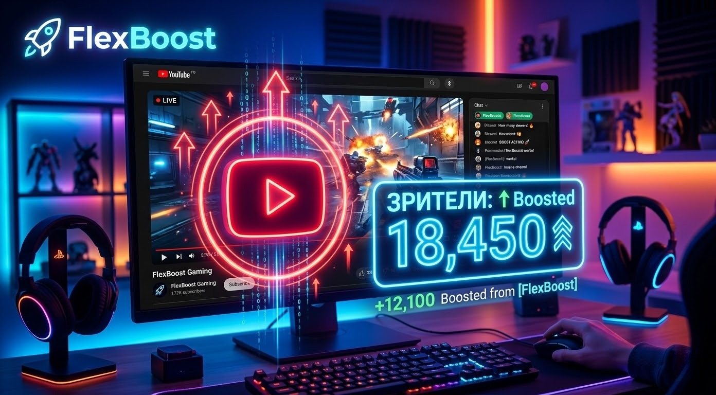 YouTube Стримы: Накрутка зрителей в 2026 году — FlexBoost