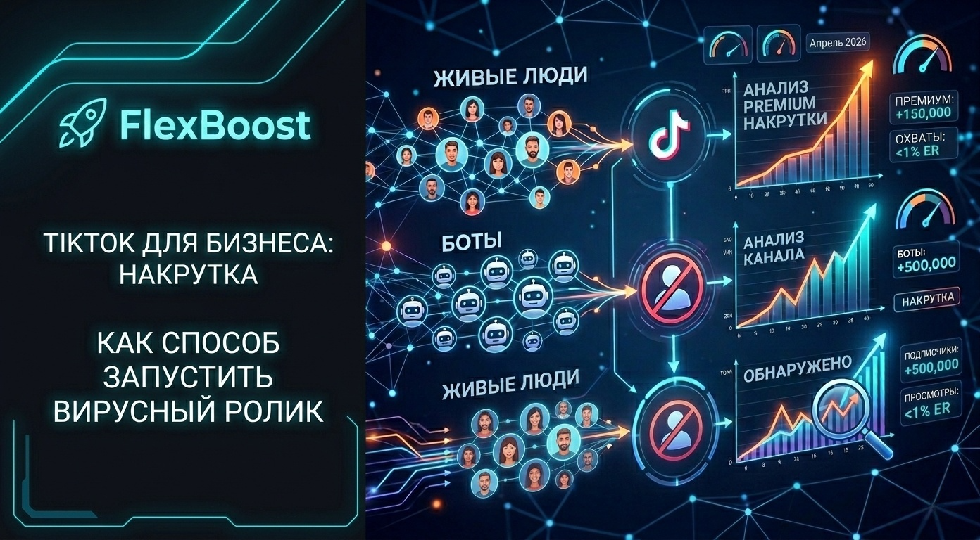 TikTok Для бизнеса: Накрутка как способ запустить вирусный ролик — FlexBoost