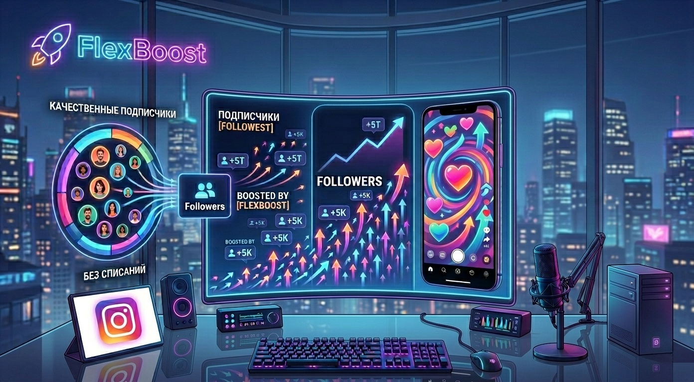 Накрутка подписчиков в Instagram 2026: Безопасное продвижение — FlexBoost