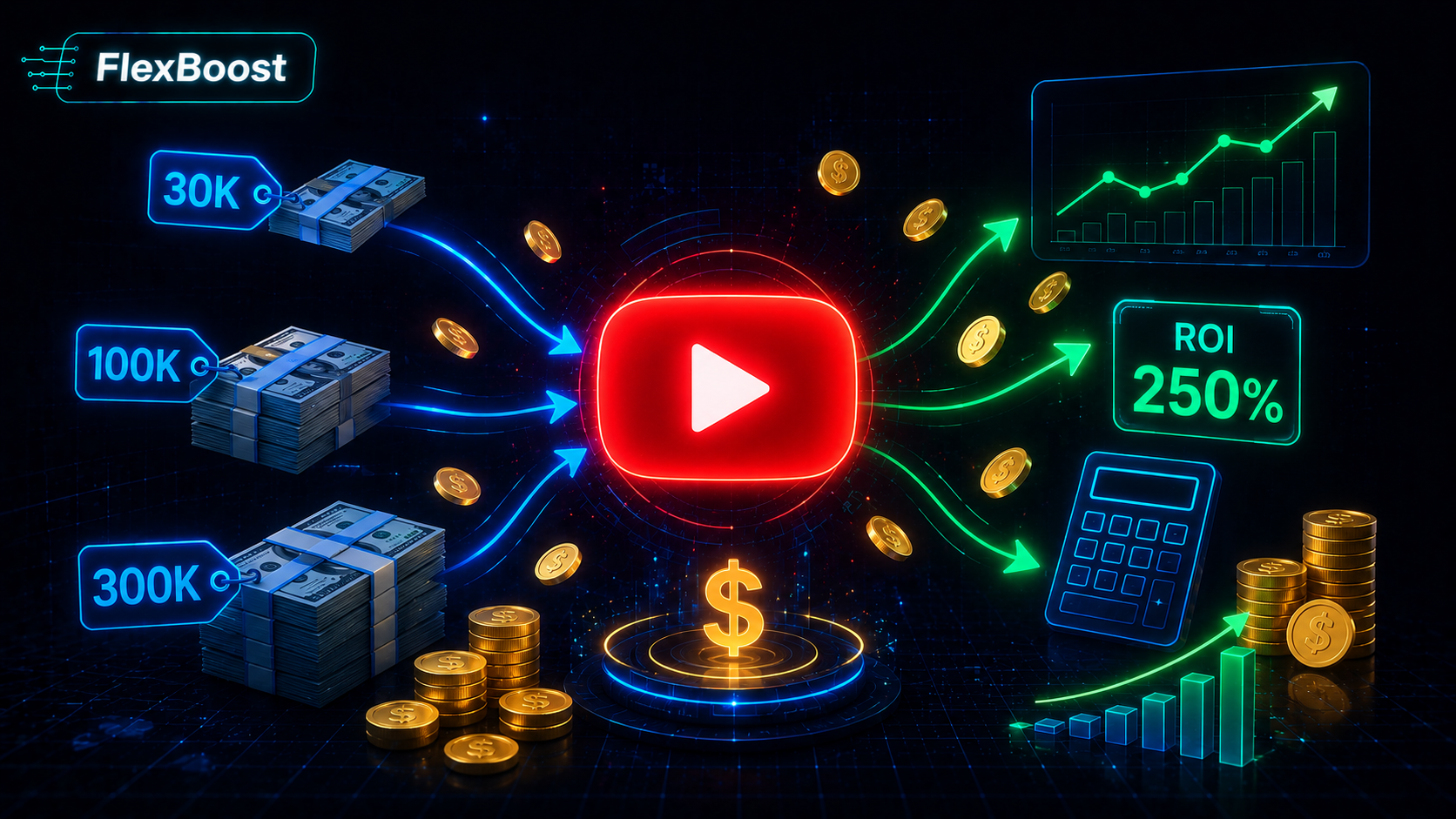 Сколько стоит раскрутить YouTube канал с нуля — реальные цифры 2026 | FlexBoost
