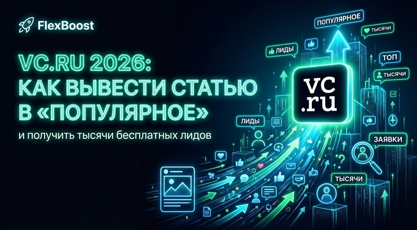 VC.ru 2026: Как вывести статью в «Популярное» и получить тысячи бесплатных лидов