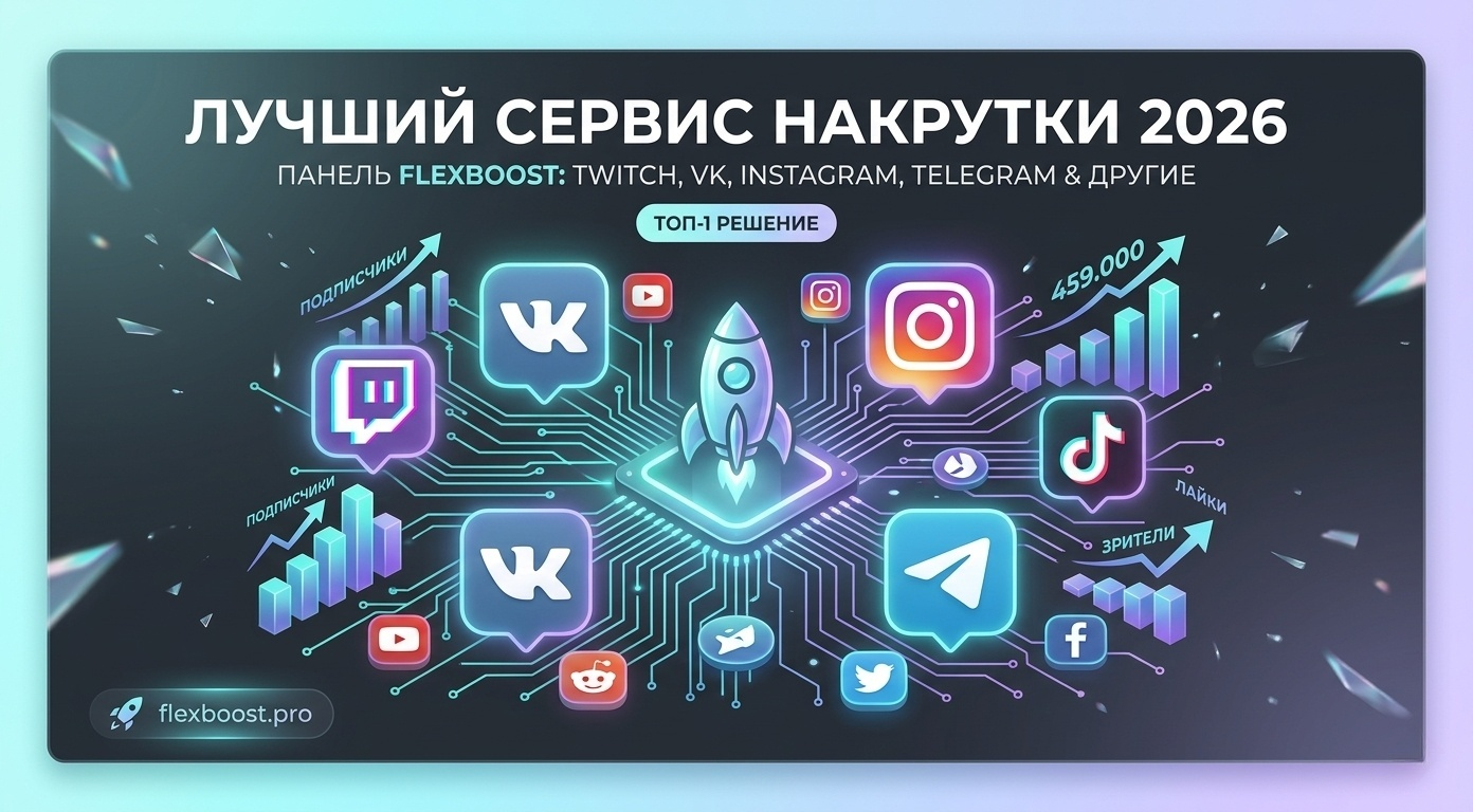ТОП-1 Сервис накрутки 2026: Лучшая панель продвижения в соцсетях FlexBoost